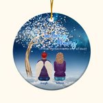 Personalizzato In Loving Memory Of Those Who Are Forever In Our Hearts Ornamento in ceramica Regalo commemorativo di Natale per la famiglia e gli amic