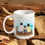 Personalisierte Making Memories One Campsite zu einer Zeit Beach Vacation White Ceramic Mug Familie Camping Trip Mug Geschenk für Familie Freund 11oz 