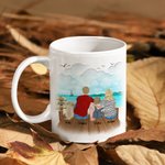 Personalised Camping Partners for Life Beach Vacation White Ceramic Mug Family Camping Trip Mug Gift for Family Friend 11oz 15oz