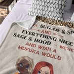 Manta personalizada estilo leopardo We're Not Sugar & Spice Regalo de Navidad Regalo de cumpleaños para la mejor amiga