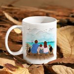 Personalized Let's Sleep Under The Stars Beach Vacation White Ceramic Mug Family Camping Trip Mug Gift for Family Friend 11oz 15oz