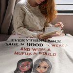 Personalized We're Not Sugar & Spice Best Friend Soft and Warm Blanket Birthday Gift Christmas Gift for Best Friend