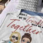 Personalizada Jeans Style We're Trouble When We Are Together Who Knew Manta Soul Sister Gift Regalo de Navidad