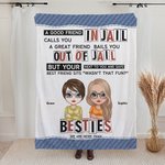 Manta personalizada We Are More Than Besties A Good Friend Manta suave y calentita Regalo de Amistad