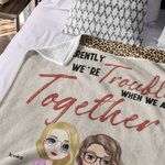 Personalizada We're Trouble When We Are Together Who Knew Bestie Manta Regalo de Navidad Regalo de Cumpleaños