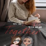 Manta personalizada We're Trouble When We Are Together Who Knew Best Friend Regalo de cumpleaños Regalo de Navidad
