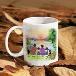 Personalised Let's Sleep Under The Stars Sunset White 11/15oz Ceramic Mug Family Camping Trip Mug Gift for Family Friend