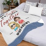 Personalizada Jeans Style We're Trouble When We Are Together Who Knew Manta Soul Sister Gift Regalo de Navidad