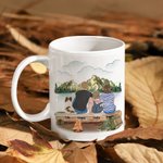 Personalized Let's Go Camping Mountain View White Ceramic Mug Family Camping Trip Mug Gift for Family Friend 11oz 15oz