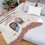 Personalized We're Not Sugar & Spice Best Friend Soft and Warm Blanket Birthday Gift Christmas Gift for Best Friend