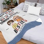 Manta personalizada We Are More Than Besties A Good Friend Manta suave y calentita Regalo de Amistad