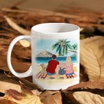 Tasse en céramique blanche personnalisée Home Is Where We Park It Family Camping Trip 11/15oz Mug Gift for Family Friend