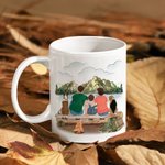 Gepersonaliseerde Adventure Is Out There Let's Find It Wit Keramische Mok Familie Camping Trip Mok Gift voor familie Vriend 11oz 15oz