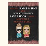 Personalized We're Not Sugar & Spice Blanket Friendship Ideas Gift Christmas Gift for Best Friend