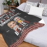 Personalizada We Are More Than Besties A Good Friend Manta Súper Suave para Sofá Cama Regalo de Navidad Regalo para Hermanas del Alma
