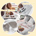 Manta Personalizada We're Trouble When We Are Together Manta Estilo Ladrillo Regalos Divertidos para Mejores Amigas Mujeres