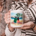 Personalised Let's Go Camping White 11/15oz Ceramic Mug Family Camping Vacation Mug Gift for Family Friend