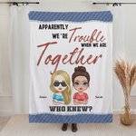 Personalizada Jeans Style We're Trouble When We Are Together Who Knew Manta Soul Sister Gift Regalo de Navidad