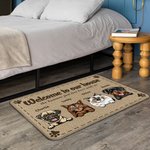 Personalized Welcome To My Home Doormat Home Decor Christmas Birthday Gift for Dog Cat Lovers