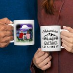 Personlig Eventyret er der ute La oss finne det hvit nattehimmel keramisk krus 11/15oz tur krus gave til familie venn