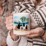 Personalised Life Is Better Around The Campfire White Ceramic Mug Camping Trip Mug Holiday Gift for Family Friends