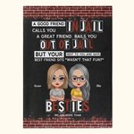 Personalizada We Are More Than Besties A Good Friend Manta Súper Suave para Sofá Cama Regalo de Navidad Regalo para Hermanas del Alma