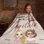 Personalizada We're Trouble When We Are Together Who Knew Bestie Manta Regalo de Navidad Regalo de Cumpleaños