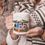 Personalisierte Home Is Where We Park It White Ceramic Mug Familie Camping Trip Becher mit Namen Geschenk für Familie Freund 11oz 15oz