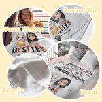 Personalizada We Are More Than Besties A Good Friend Manta polar Manta sherpa Ideas de amistad Regalo para el mejor amigo