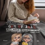 Personalizada We Are More Than Besties A Good Friend Manta Súper Suave para Sofá Cama Regalo de Navidad Regalo para Hermanas del Alma