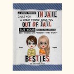 Manta personalizada We Are More Than Besties A Good Friend Manta suave y calentita Regalo de Amistad