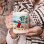 Tasse en céramique blanche personnalisée Home Is Where We Park It Family Camping Trip 11/15oz Mug Gift for Family Friend