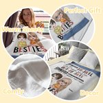Manta personalizada We Are More Than Besties A Good Friend Manta suave y calentita Regalo de Amistad
