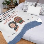 Personalized We're Not Sugar & Spice And Everything Nice Blanket Funny Gifts Christmas Gift for Best Friend