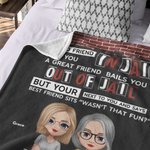 Personalizada We Are More Than Besties A Good Friend Manta Súper Suave para Sofá Cama Regalo de Navidad Regalo para Hermanas del Alma