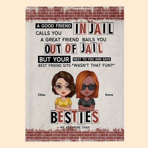 We Are More Than Besties Blanket - Christmas/Birthday Gift