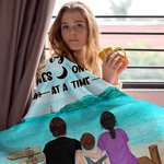 Personalized Happy Memories One Campsite At A Time Blanket Flannel Blanket Birthday Housewarming Gift for Family Camping Lovers