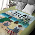 Personalisierte Making Memories One Campsite At A Time Blanket Geburtstagsgeschenk für Paar Familie Camping Liebhaber