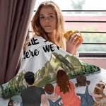 Manta de camping personalizada Home Is Where We Park It Accesorio de camping Regalo de cumpleaños para los amantes del camping en familia