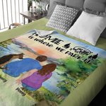 Personalized Home Is Where We Park It Camping Blanket Birthday Christmas Gift for Couple Family Camping Lovers