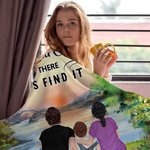 Personalisierte Abenteuer ist da draußen finden wir es Camping Sonne Decke Geburtstag Geschenk für Ehepaar Familie Camping Liebhaber Camp Zubehör