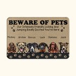 Henkilökohtainen todella innoissaan olet täällä lemmikkieläin rakkaus omistajalle ovimatto syntymäpäivälahja lemmikin omistajalle kodin sisustus