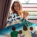 Personalisierte Making Memories One Campsite At A Time Blanket Geburtstagsgeschenk für Paar Familie Camping Liebhaber