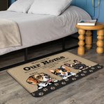 Gepersonaliseerd Welcome To Our Home Furry Babies' Party deurmat verjaardagscadeau voor huiseigenaar woondecoratie