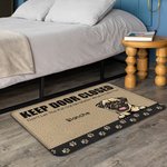 Personalized Keep Door Closed Pet Paw Print Element Door Mat Birthday Gift for Dog Cat Lover Home Decoration