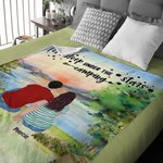 Personalisierte Let's Sleep unter dem Stern Campingdecke Haut freundlich Geburtstag Weihnachtsgeschenk für Paar Familie Camping Liebhaber Camp Zubehör