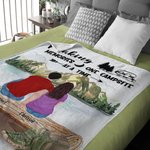 Personalisierte Making Memories One Campsite At A Time Decke Skin Friendly Geburtstag Geschenk für Paar Familie Camping Liebhaber