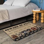 Henkilökohtainen todella innoissaan olet täällä lemmikkieläin rakkaus omistajalle ovimatto syntymäpäivälahja lemmikin omistajalle kodin sisustus