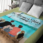 Personalisierte Strand Sternenhimmel Campingdecke Hautfreundlich Geburtstagsgeschenk für Familie