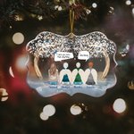 Personalized I Miss You More Than Anything I Know Irregular Shape Acrylic Decoration Christmas Birthday Commemorative Gift for Family Friends